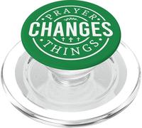 la prière Change Les Choses Dieu chrétien Hommes Femmes chrétiens PopSockets PopGrip pour MagSafe