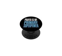 La prière chrétienne est ma dévotion de Foi Superpuissance PopSockets PopGrip Adhésif