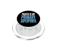La prière chrétienne est ma dévotion de Foi Superpuissance PopSockets PopGrip pour MagSafe