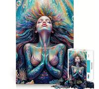 La Prière de la Sirène Puzzle de 1000 pièces pour Adolescents Jeu cognitif et de Loisirs Assemblage de Motifs Pièce d'art 38x26cm
