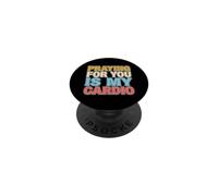 La prière de l'athlète chrétien est Mon Cardio PopSockets PopGrip Adhésif