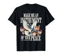 La prière de Saint François d'Assise Rend l'instrument de Paix catholique T-Shirt
