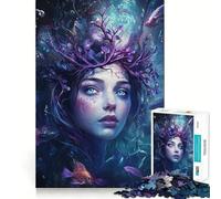 La Princesse sous-Marine Puzzle de 1000 Pièces pour Adultes Cadeau Renforcement des Liens Moments de sérénité Qualité supérieure Idéal pour Les vœux du Père Noël 50x75cm