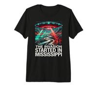 La Prise de contrôle Extraterrestre du Mississippi Invasion T-Shirt Haut de Gamme