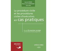 La procédure civile et les procédures civiles d'exécution en cas pratiques