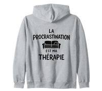 La Procrastination Est Ma Thérapie Procrastinateur Humour Sweat à Capuche