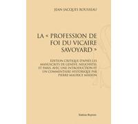 La Profession De Foi Du Vicaire Savoyard