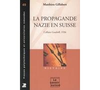 La propagande nazie en Suisse: L'affaire Gustloff, 1936