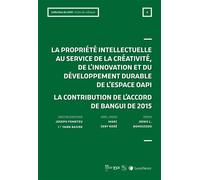 La propriété intellectuelle au service de la créativité et du développement de l'espace OAPI Défis et enjeux de l'Accord de Bangui de 2015 : Actes de colloque n.6 - Yann Basire - LexisNexis - broché -