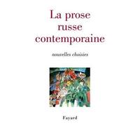 La prose russe contemporaine: nouvelles choisies
