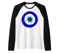 La Protection Contre Le Mauvais œil est Une amulette Graphique Nazar pour Femme Manche Raglan