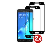 La protection de l'écran est une priorité pour Samsung Galaxy J7 2016 - Full Cover Tempered Glass mit rundem Rand - Verre trempé avec des bords abîmés - 2-Pack