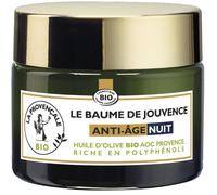 La Provençale - Le Baume de Jouvence Anti-Age Nuit - Soin Visage Nuit - Certifié Bio - Huile d'Olive Bio AOC Provence - Pour Tous Types de Peaux, Même Sensibles - 50 ml
