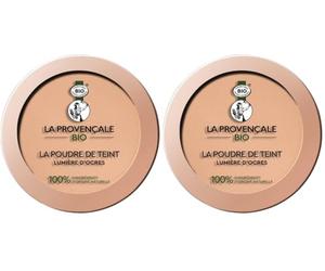 La Provençale Bio - La Poudre de Teint Lumière d'Ocres Certifiée Bio - 100% Ingrédients d'Origine Naturelle - Pour Tous Types de Peaux - Teinte : Moyen (02) - 8 g (Lot de 2)
