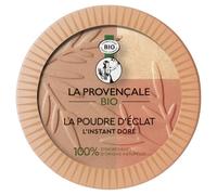 La Provençale Bio - Poudre d'Éclat l'Instant Doré - 3 en 1 : Poudre Soleil, Fard à Joues, Enlumineur de Teint - 100% d’Ingrédients d'Origine Naturelle - Poudre Bronzante Visage Effet Bonne Mine