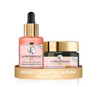 La Provençale Bio - Routine Rose Peau Éclatante - Sérum L'Éclat de Jouvence + Crème Rose de Jouvence - Soin Visage Certifié Bio - Unifie, Repulpe & Réactive l'Éclat - Tous Types de Peaux