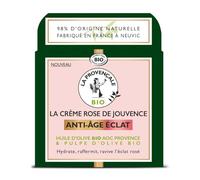 LA PROVENCALE - Crème Anti-Âge à la Rose Bio, Soin Douceur et Éclat du Visage, 50ml - Lot de 1