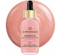 La Provençale Peptide-Éclat Sérum Rose Anti-Fatigue 30ml | Peptides & Vitamine C, Pigments lumineux, Certifié Bio 97% origine naturelle, Texture rose nacrée