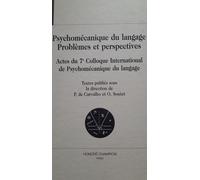 La Psychomécanique Du Langage. Problèmes Et Perspectives