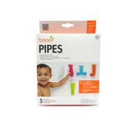 La Puericulture - Boon Pipes 5 Tuyaux Ventouse Avec Accessoires Couleurs Vives Pour Le Bain