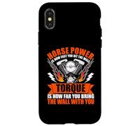 La Puissance, C'est la Vitesse à laquelle Vous Vous heurtez au Mur | Un mécanicien Automobile Amusant Coque pour iPhone X/XS