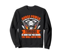 La Puissance, C'est la Vitesse à laquelle Vous Vous heurtez au Mur | Un mécanicien Automobile Amusant Sweatshirt
