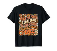 La Puissance de l'amour Citations Vintage pour la Paix T-Shirt
