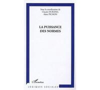 La puissance des normes - Alain Pichon - L'harmattan - broché - Etude