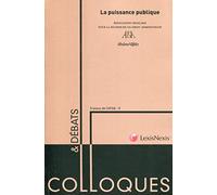 La puissance publique. Travaux de l'AFDA - 5.