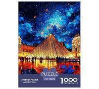 La Pyramide du Louvre Puzzle 1000 pièces Grande Architecture - Jeu De Concentration Et Relaxation, Soirée Familiale, Qualité Premium, Poster Inclus, 38x26cm/1000pcs