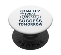 La qualité Aujourd'hui égale Le succès Demain | Journée Mondiale de la qualité PopSockets PopGrip Adhésif