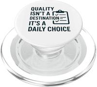 La qualité n'est Pas Une Destination ; C'est Un Choix Quotidien - Idée Cadeau PopSockets PopGrip pour MagSafe