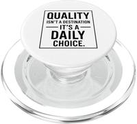 La qualité n'est Pas Une Destination ; C'est Un Choix Quotidien - Idée Cadeau PopSockets PopGrip pour MagSafe