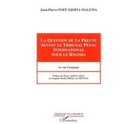 La Question De La Preuve Devant Le Tribunal Pénal International Pour Le Rwanda - Le Cas Cyangugu