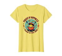 La quête du Bonheur trouvée au Barbecue T-Shirt, Femme, Citron, 3XL