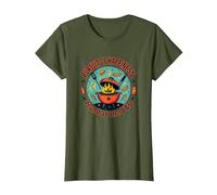 La quête du Bonheur trouvée au Barbecue T-Shirt, Femme, Olive, S
