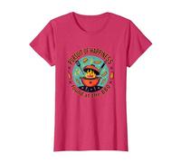 La quête du Bonheur trouvée au Barbecue T-Shirt, Femme, Rouge chiné, XXL