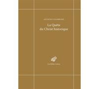 La Quête du Christ historique Renaud Silly (Traduction), Régis Burnet (Préface), Anthony Giambrone (Auteur)