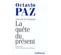 La Quête du Présent: Discours de Stockholm
