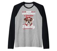 La race de chien Bulldog anglais ne sous-estime jamais une femme avec un Manche Raglan