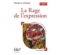 Francis Ponge – La Rage de l'expression – BAC 2026 – Poche (Gallimard)