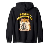 La Rage d'un Hamster Mignon me Consume Un mème Amusant Sweat à Capuche