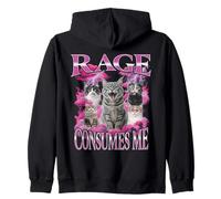 La Rage me Consomme Un mème Amusant sur Un Chat Bootleg Sweat à Capuche