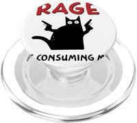 La Rage me Consume, Un Chat drôle et Stupide PopSockets PopGrip pour MagSafe