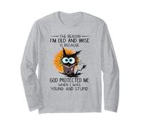 La Raison pour laquelle Je suis Vieux et Sage est Parce Que Dieu m'a protégé Manche Longue