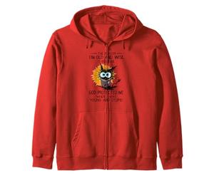 La Raison pour laquelle Je suis Vieux et Sage est Parce Que Dieu m'a protégé Sweat à Capuche