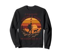 La randonnée et Dogs Count Me in Retro Sunset Hiker Sweatshirt