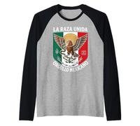 La Raza Unida Orgullo Mexicano Eagle Azteca Pride Chingon Manche Raglan