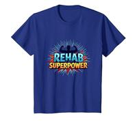 La réadaptation est Mon Super Pouvoir, ma Force de Motivation et de rétablissement T-Shirt, Enfant, Bleu Royal, 8 Ans