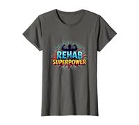 La réadaptation est Mon Super Pouvoir, ma Force de Motivation et de rétablissement T-Shirt, Femme, Asphalte, XL